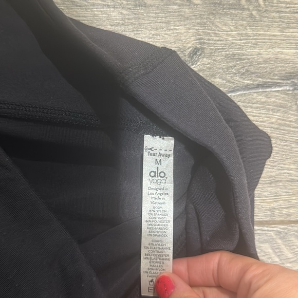 • Alo Yoga • Women’s Moto Style Leggings Black Medium - Picture 3 of 4